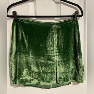 Reformation size 6 Cleo Velvet Mini Skirt - WORN ONCE